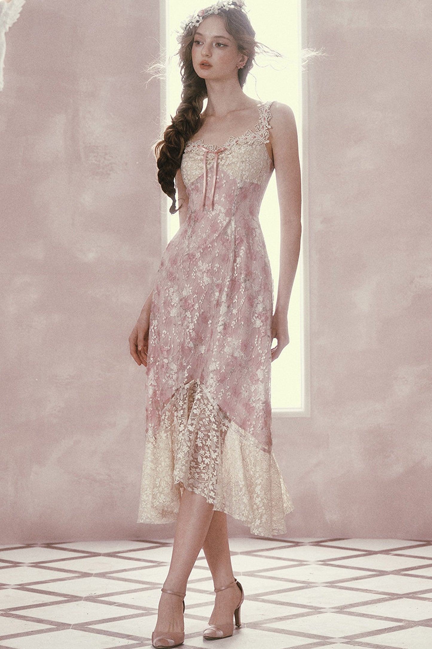 Floral French Romantic Dress and Skirt Set-Up