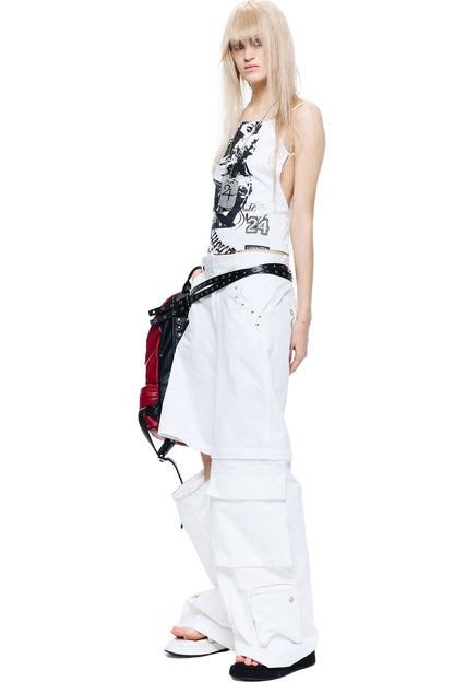 Distressed Grunge Tailored Vest