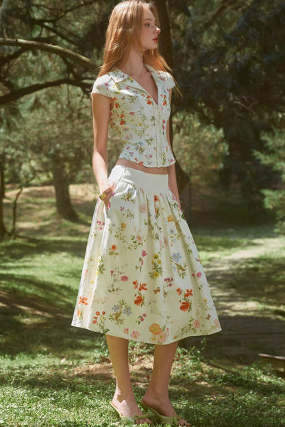 Retro Floral Hand-Painted Set-Up