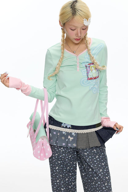 Striped Long Sleeve T-Shirt