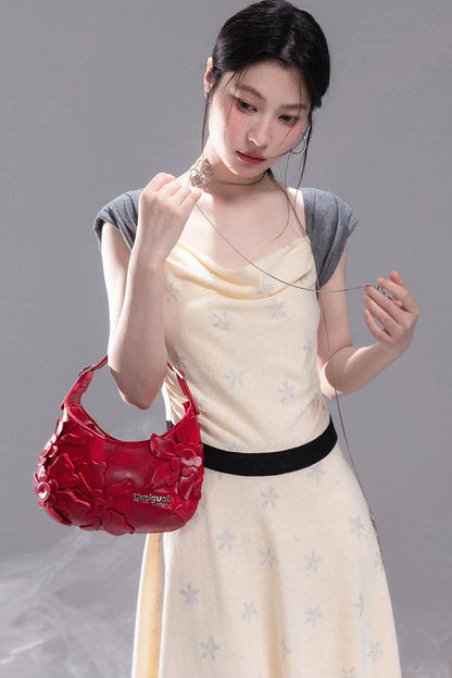 Starburst Pleated Knit Dress