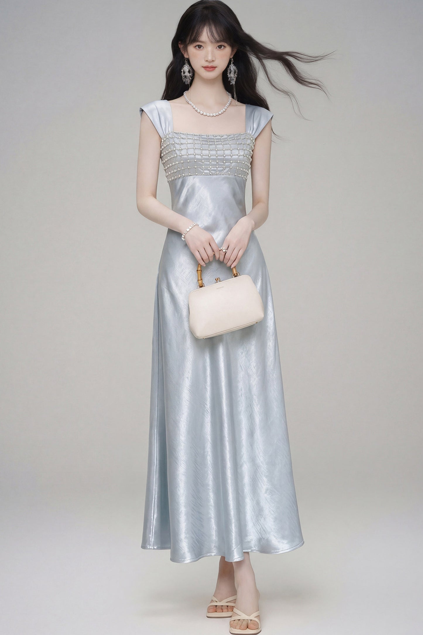 Moonlight Satin Evening Dress