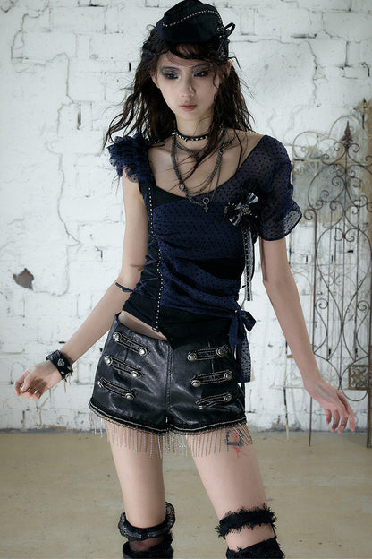 Punk Knight Leather Shorts