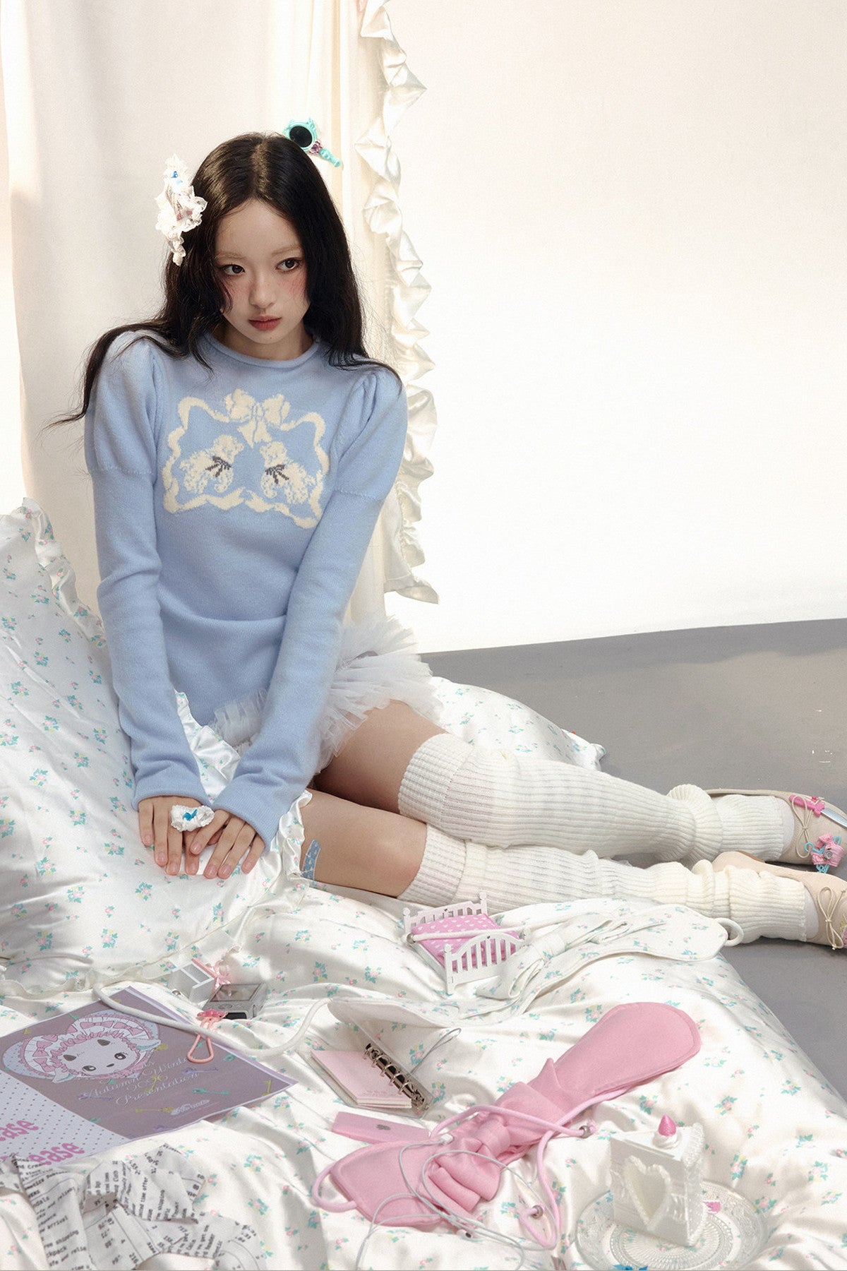 Irregular Layered Color-Blocked Mesh Skirt
