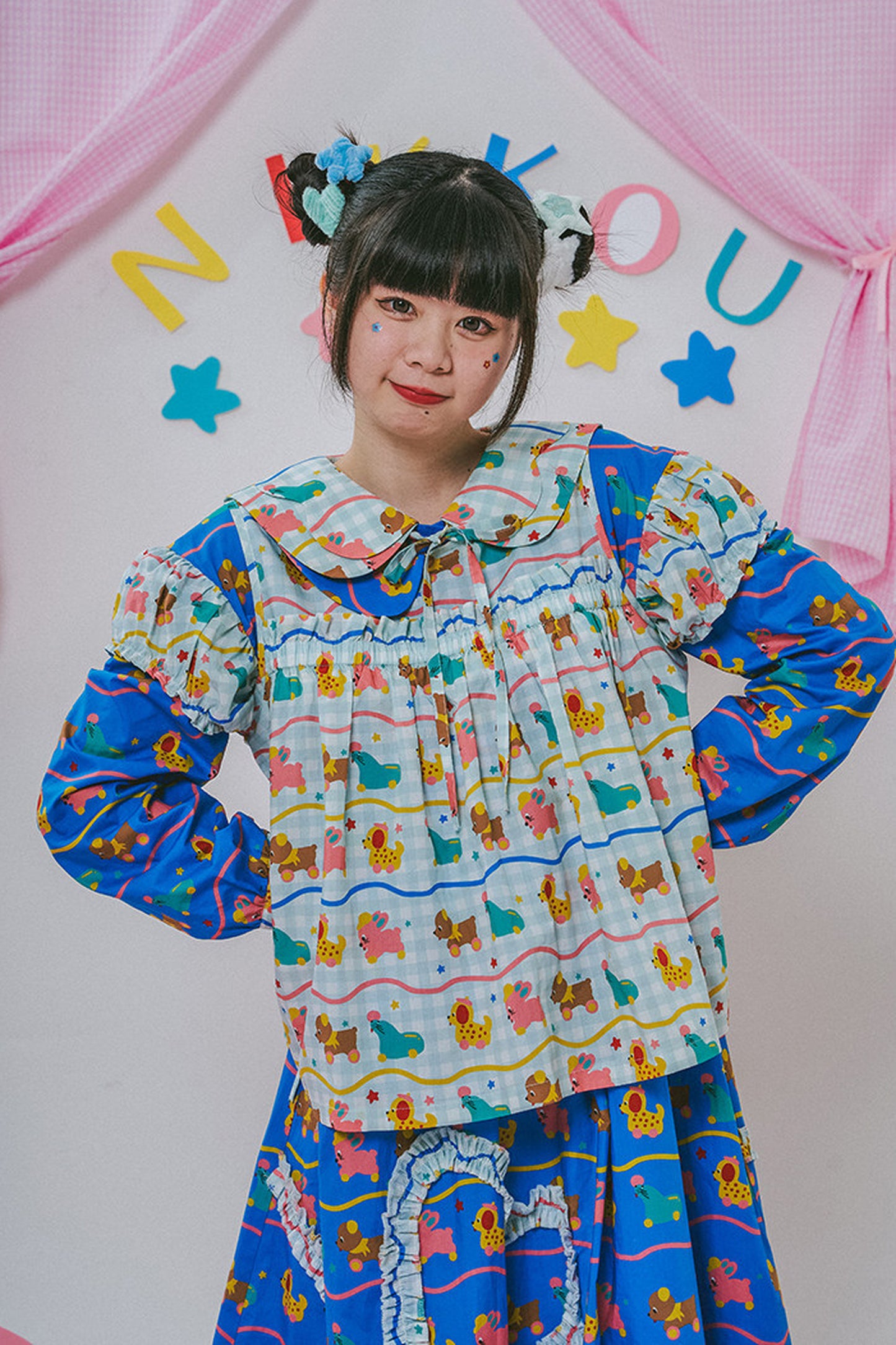 Japanese Style Floral Print Vest
