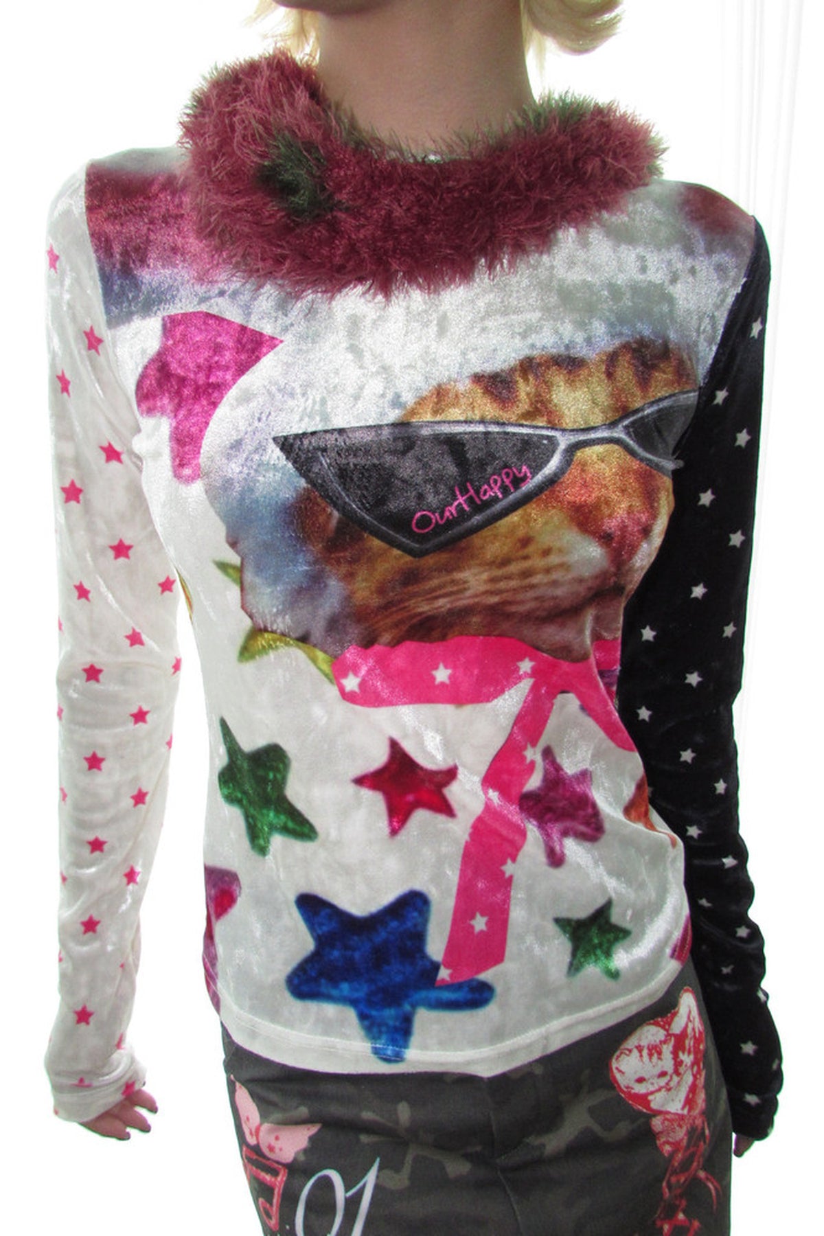 Cat Candy Paper Long Sleeve T-Shirt