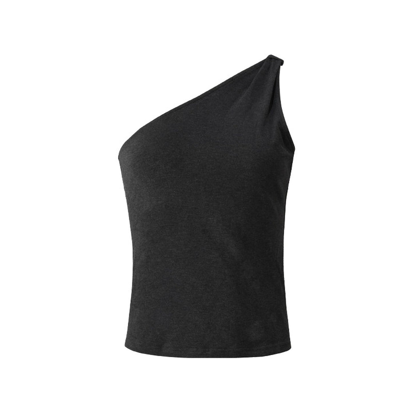Lyocell One-Shoulder Top And Pants Set-Up