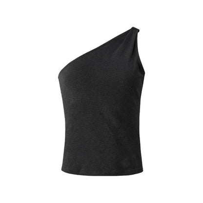 Lyocell One-Shoulder Top And Pants Set-Up