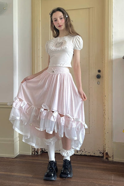 Angel's Tears Pink Plaid Skirt