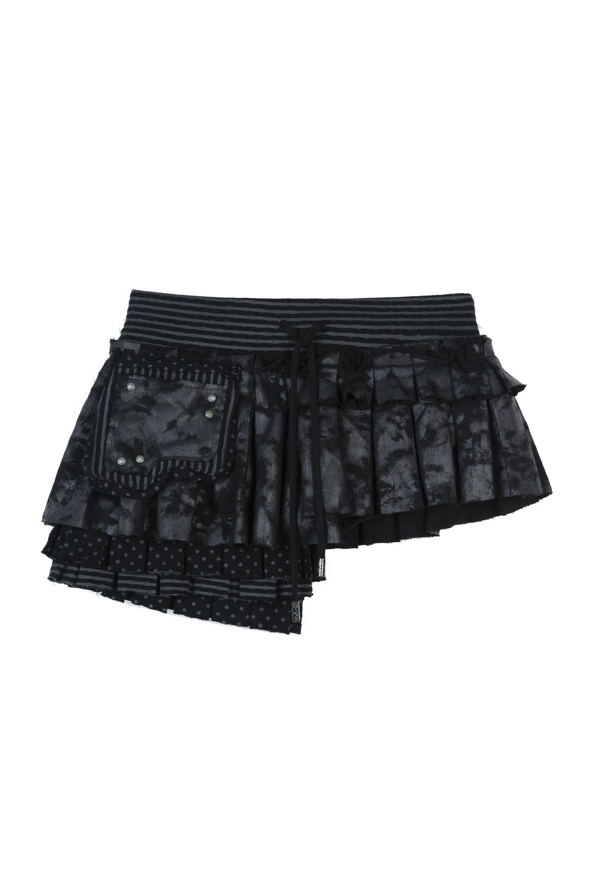 High-Waisted Multi-Layered Pleated Skirt