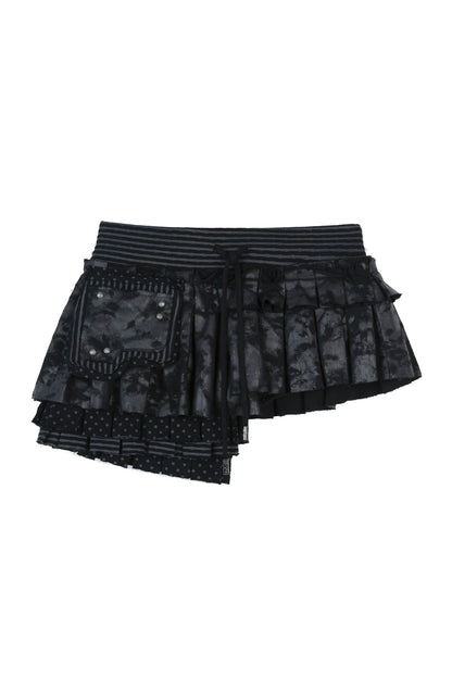 High-Waisted Multi-Layered Pleated Skirt