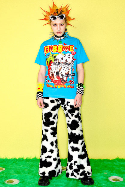 Y2K American Punk Dalmatian Oversized T-Shirt
