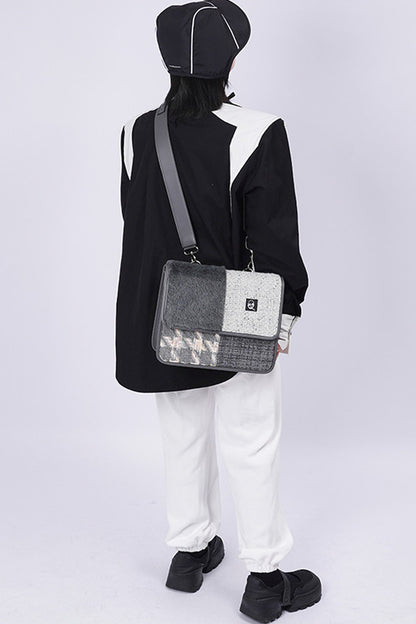 Y2K Color-Blocking Crossbody Bag