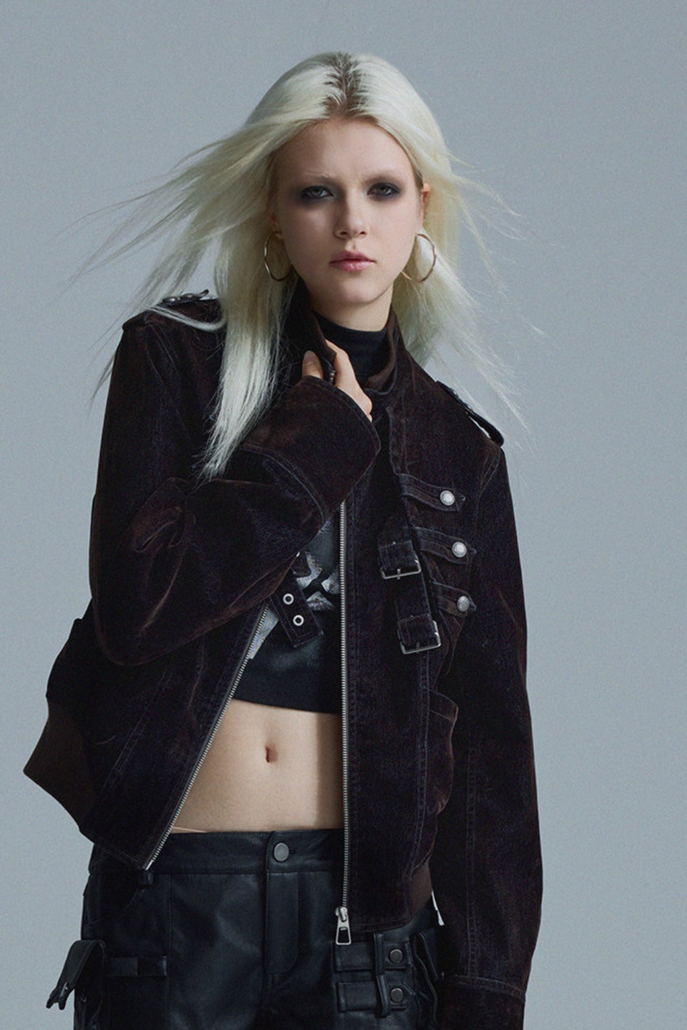 Short Matte Velvet Jacket