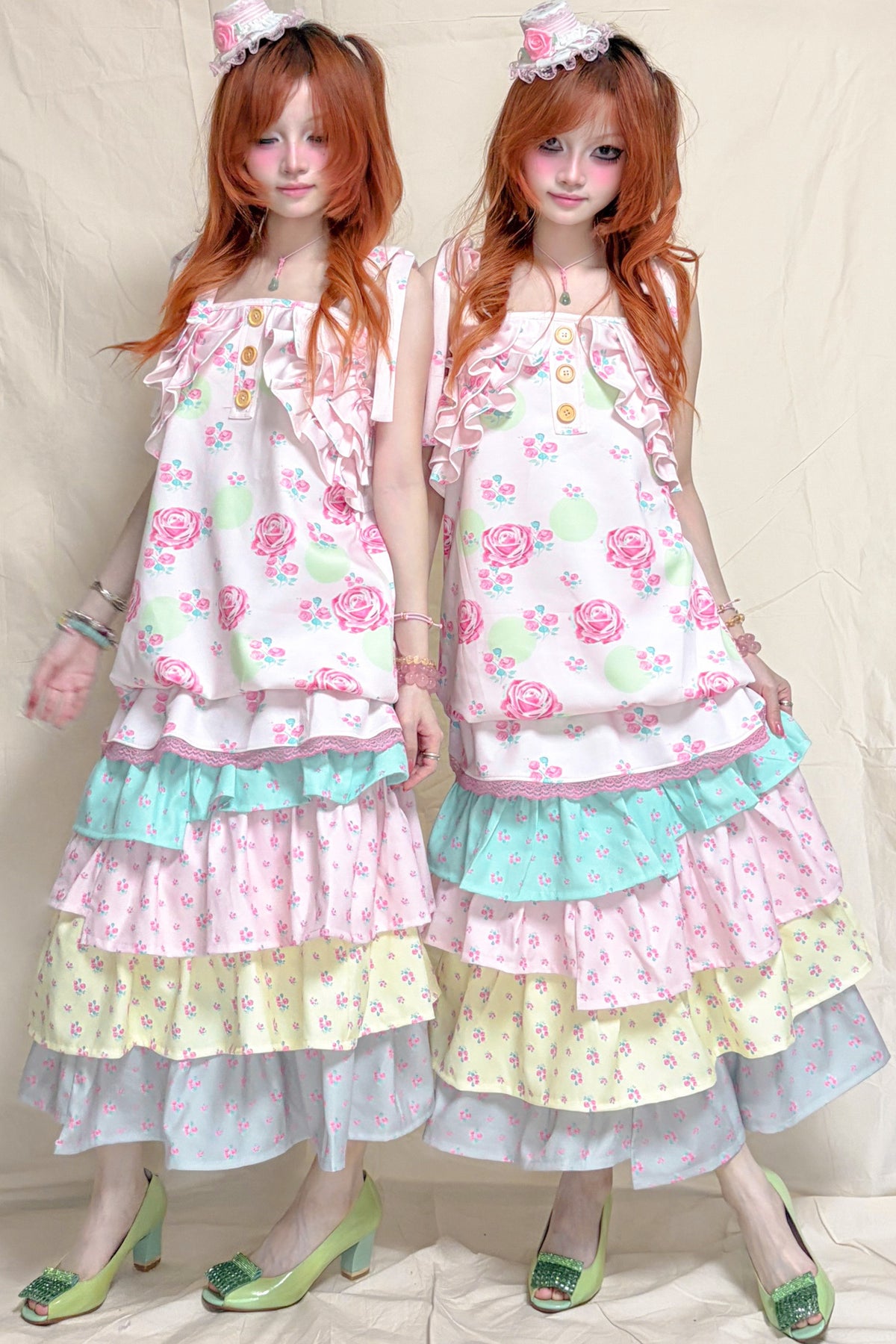 Floral Lace Vintage Dress