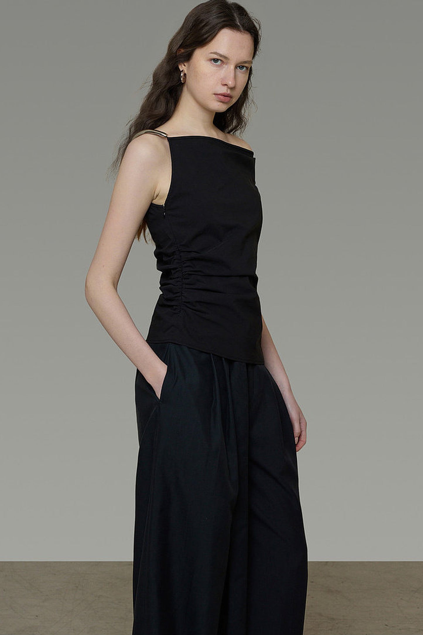 Asymmetrical Off-Shoulder T-Shirt