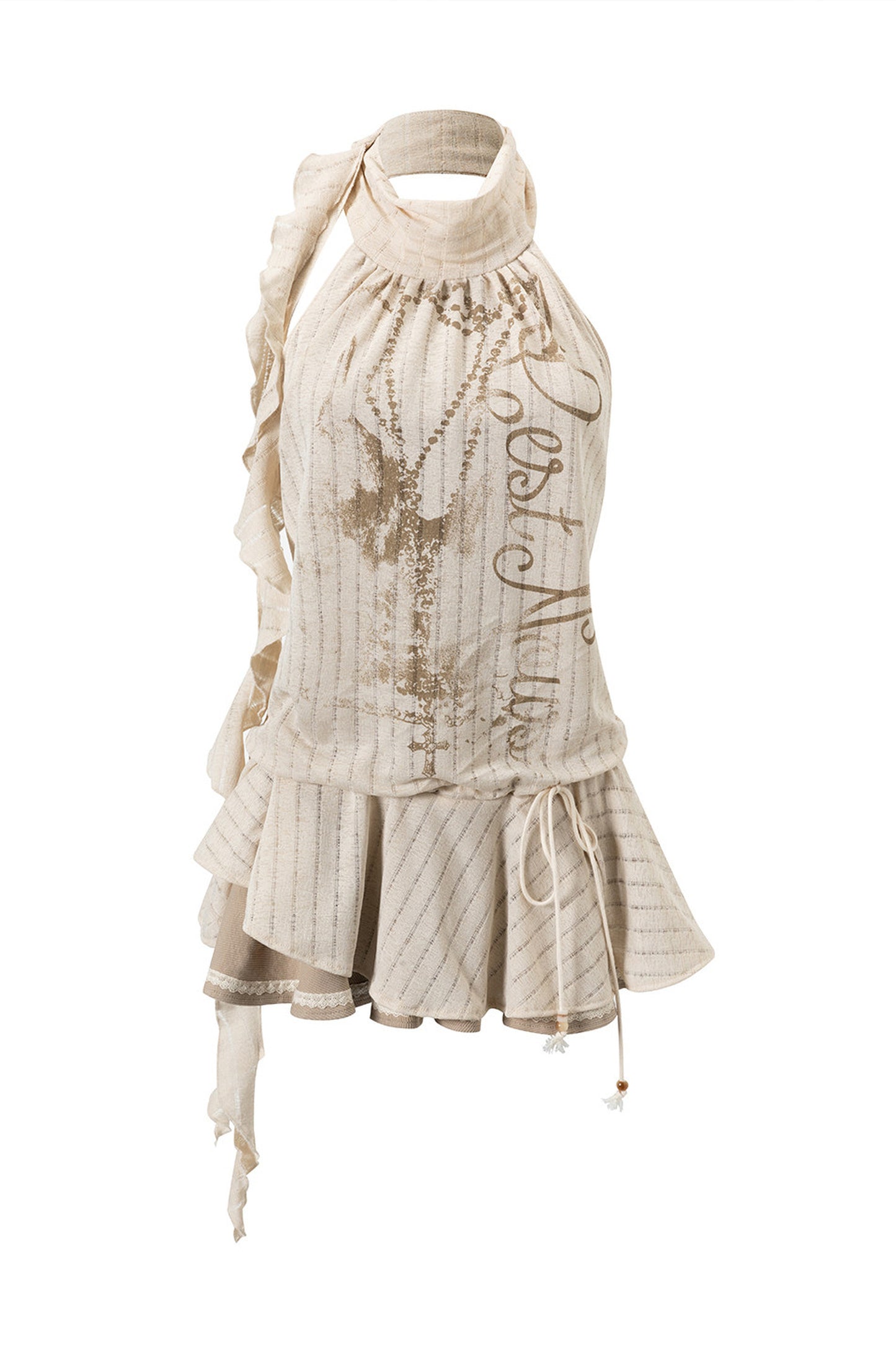 Island Dreams Ruffled Lace Dress