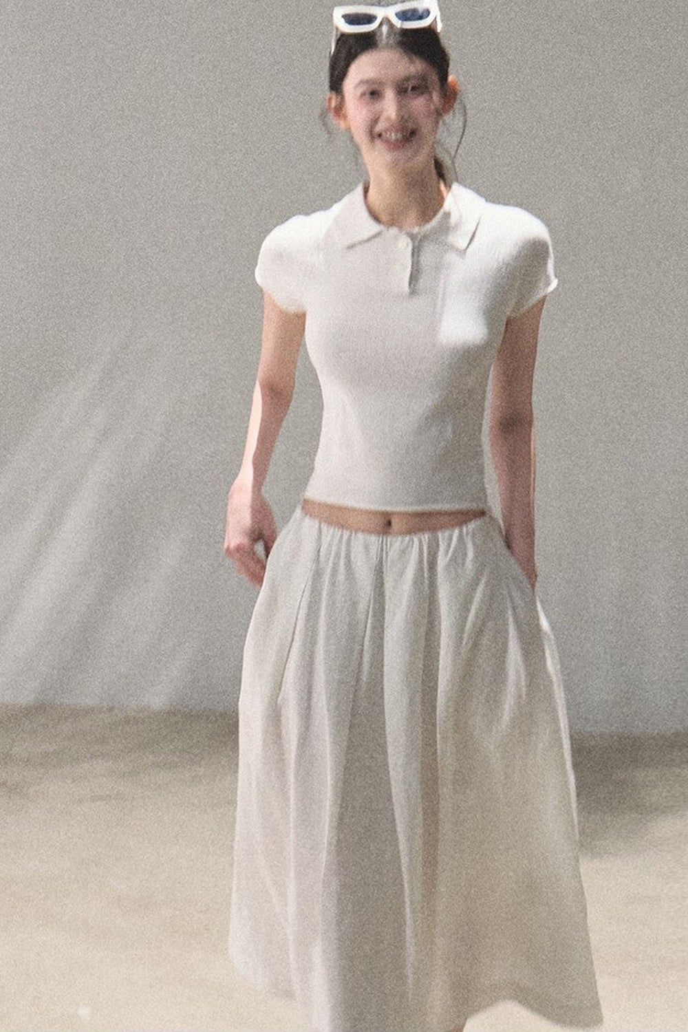Old Money Linen Polo Top