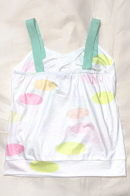 Candy Cupcake Button Shoulder Camisole