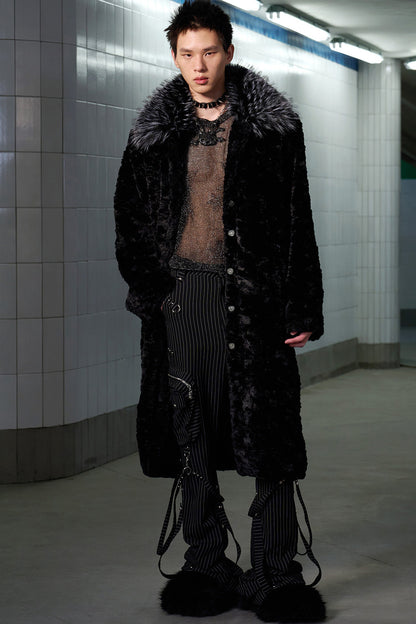 Faux Fur Patchwork Coat