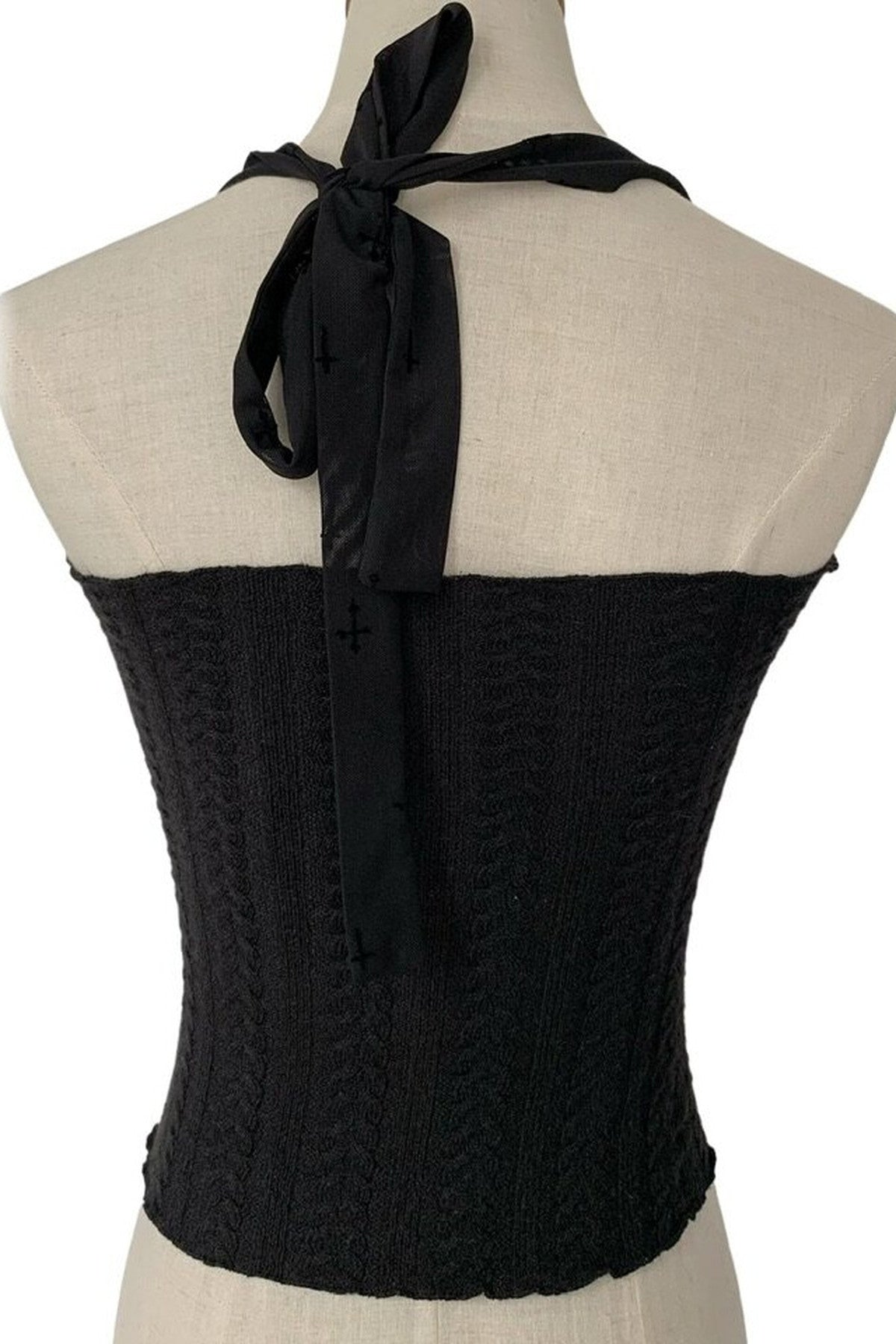 Set di coprispalle in maglia, top a fascia stile corsetto e giacca