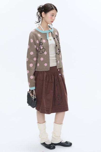 Mint Green Polka Dot Cardigan