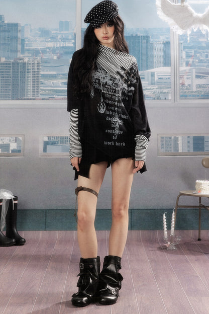 Asymmetrical Batwing Sun Protection Top Set-Up
