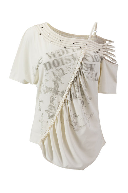 Tencel Off-Shoulder Blouse