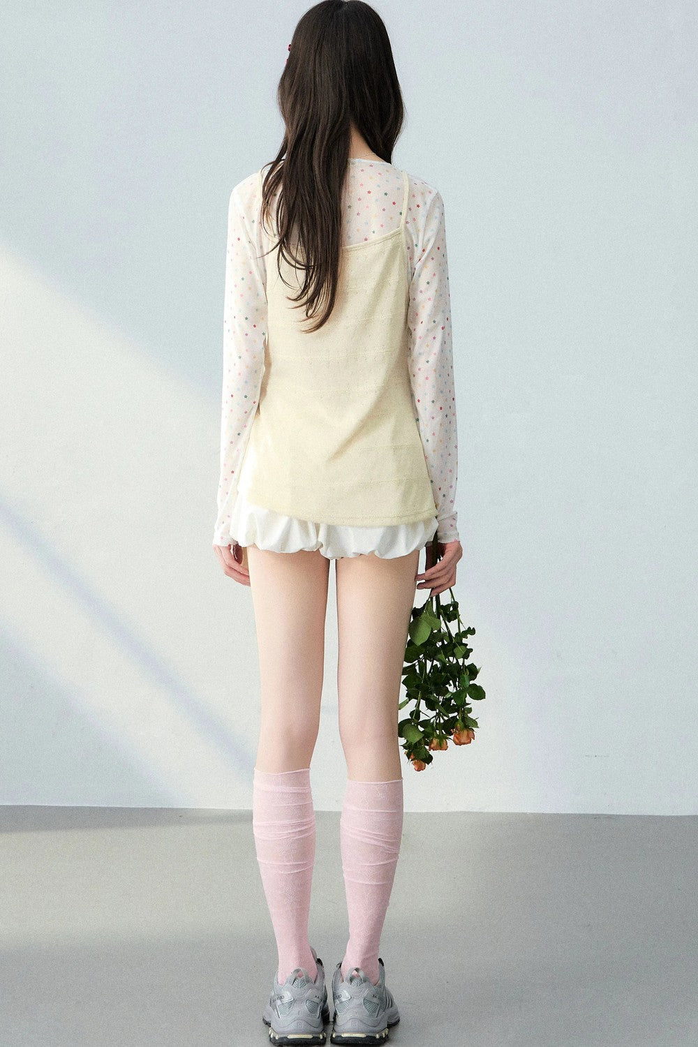 Floral Star Mesh Top Set