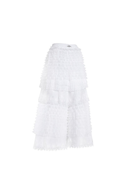 Detachable Layered Patchwork Lace Loose Pants