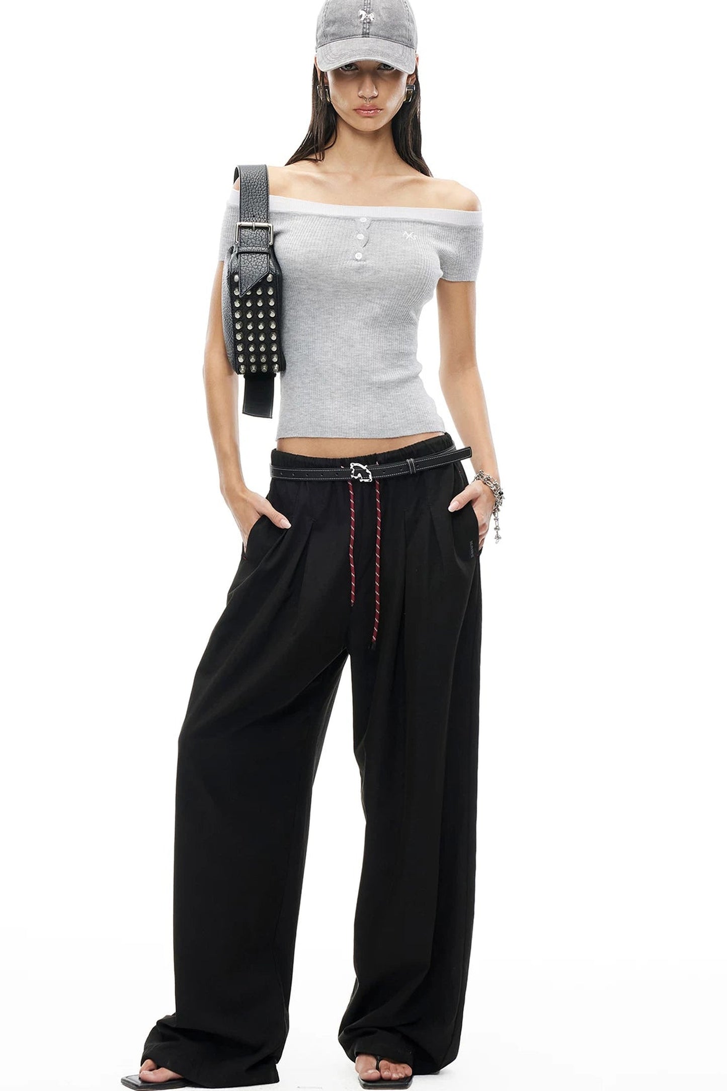Versailles Wool Off-Shoulder Top
