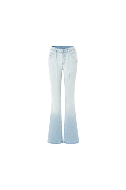 Hemp Tight-Fitting Bootcut Jeans