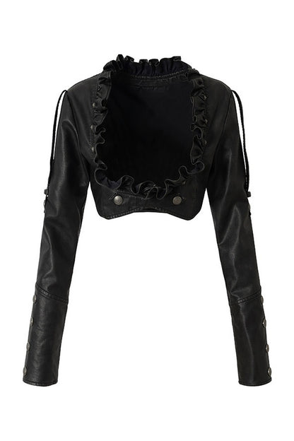 Baroque Punk Leather Jacket