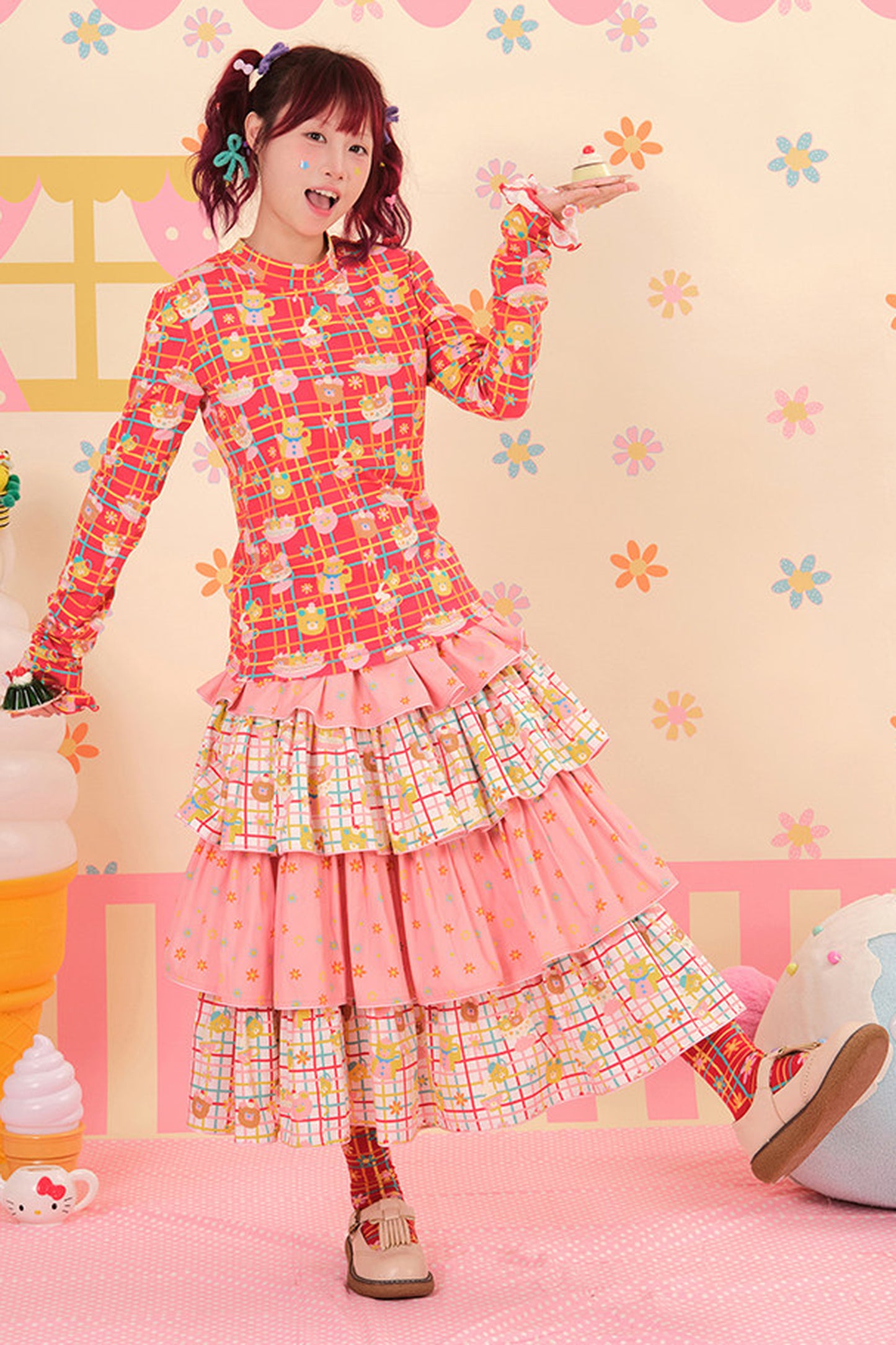 Showa Dessert Two-Tone Cake Skirt