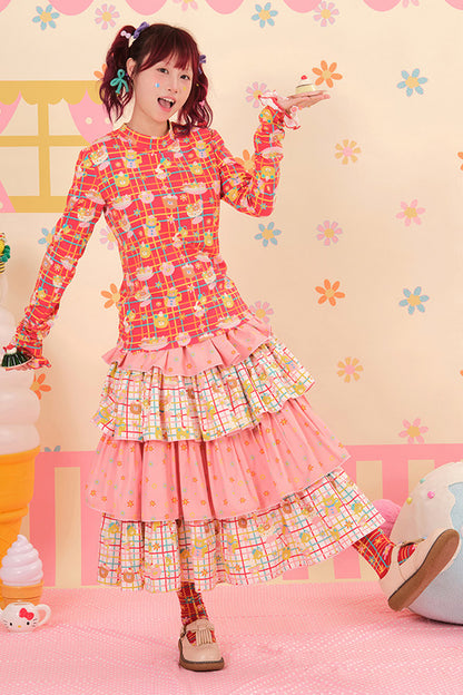 Showa Dessert Two-Tone Cake Skirt