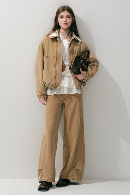 Detachable Hood Parka Jacket