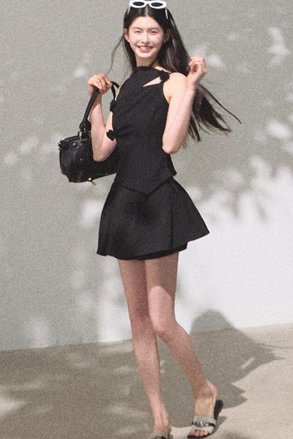 One-Shoulder Lyocell Wool Camisole
