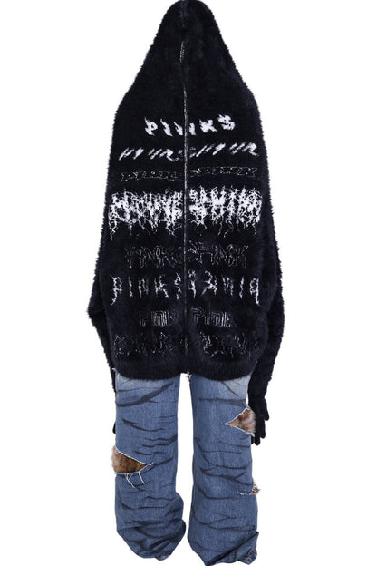 Reversible Mink Fur Hooded Gloves Jacket