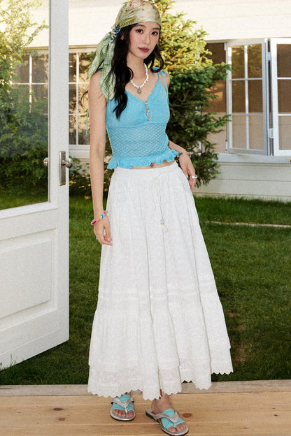 Waltz Patchwork A-Line Skirt