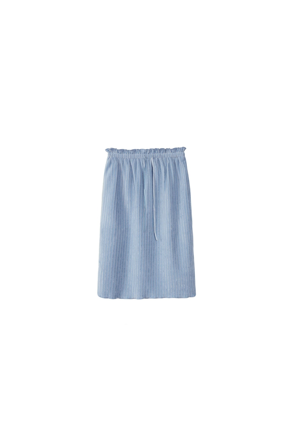 Moonlight Waterfall Long-Sleeve Ribbon Top and Skirt Set-Up