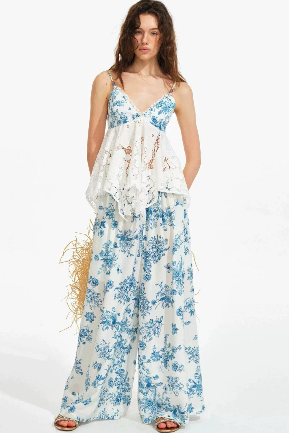 French Hand-Painted Tencel Lace Set-Up