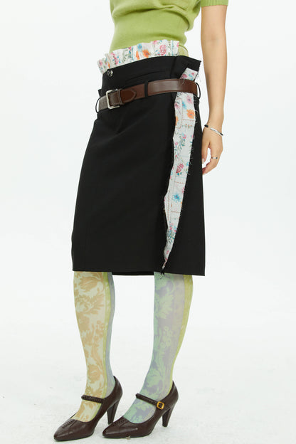 Retro-Strumpfhose mit Print