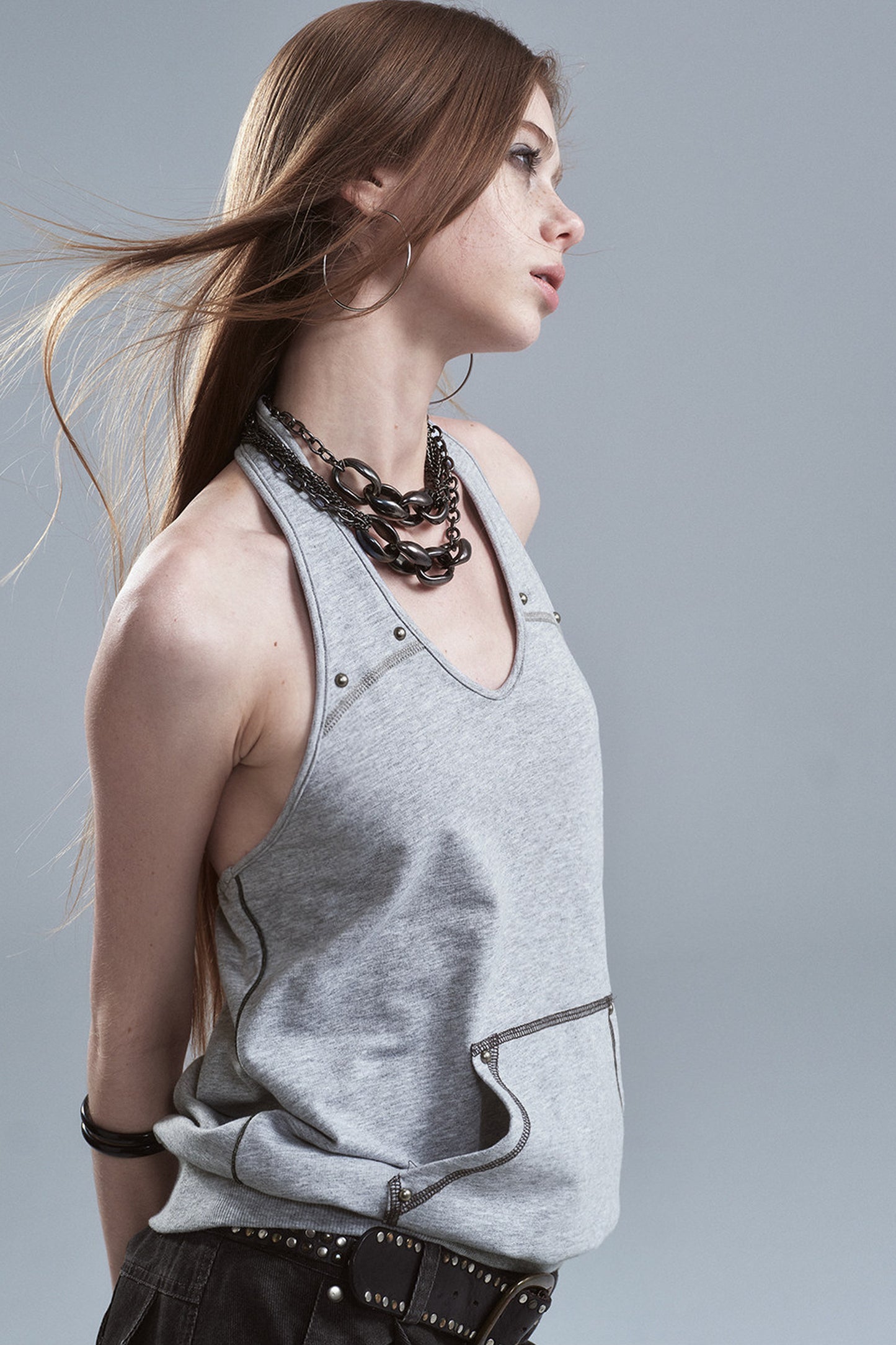 Halter Neck Color-Blocked Camisole