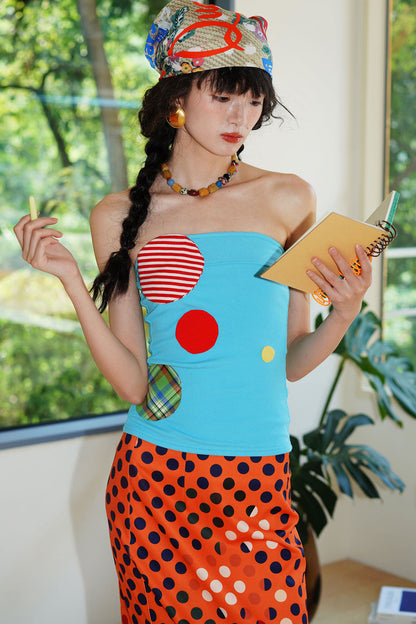 Niche Color-Block Patchwork Vest