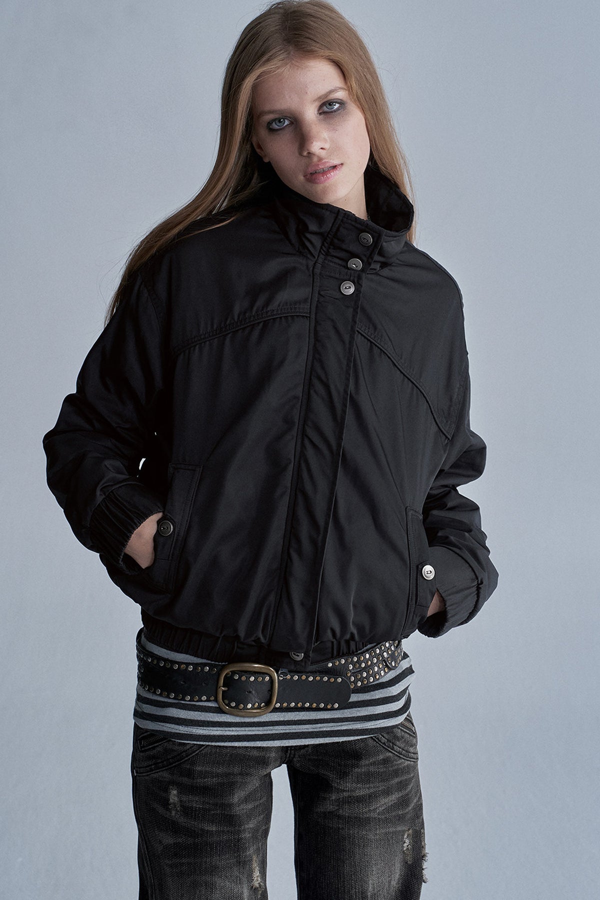 Fleece Lined Nylon Jacket