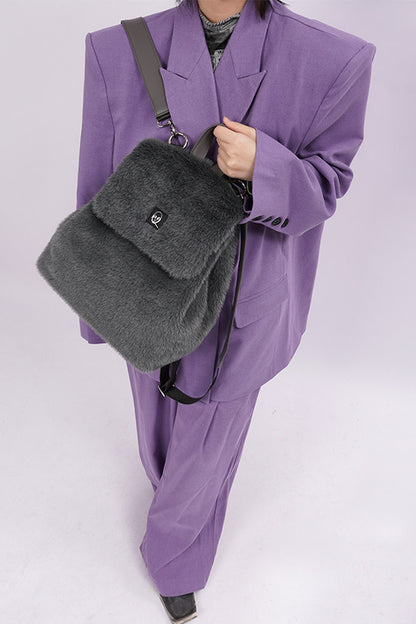 Zaino a tracolla peloso Macaron