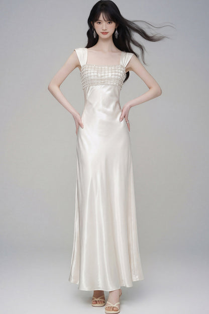 Moonlight Satin Evening Dress