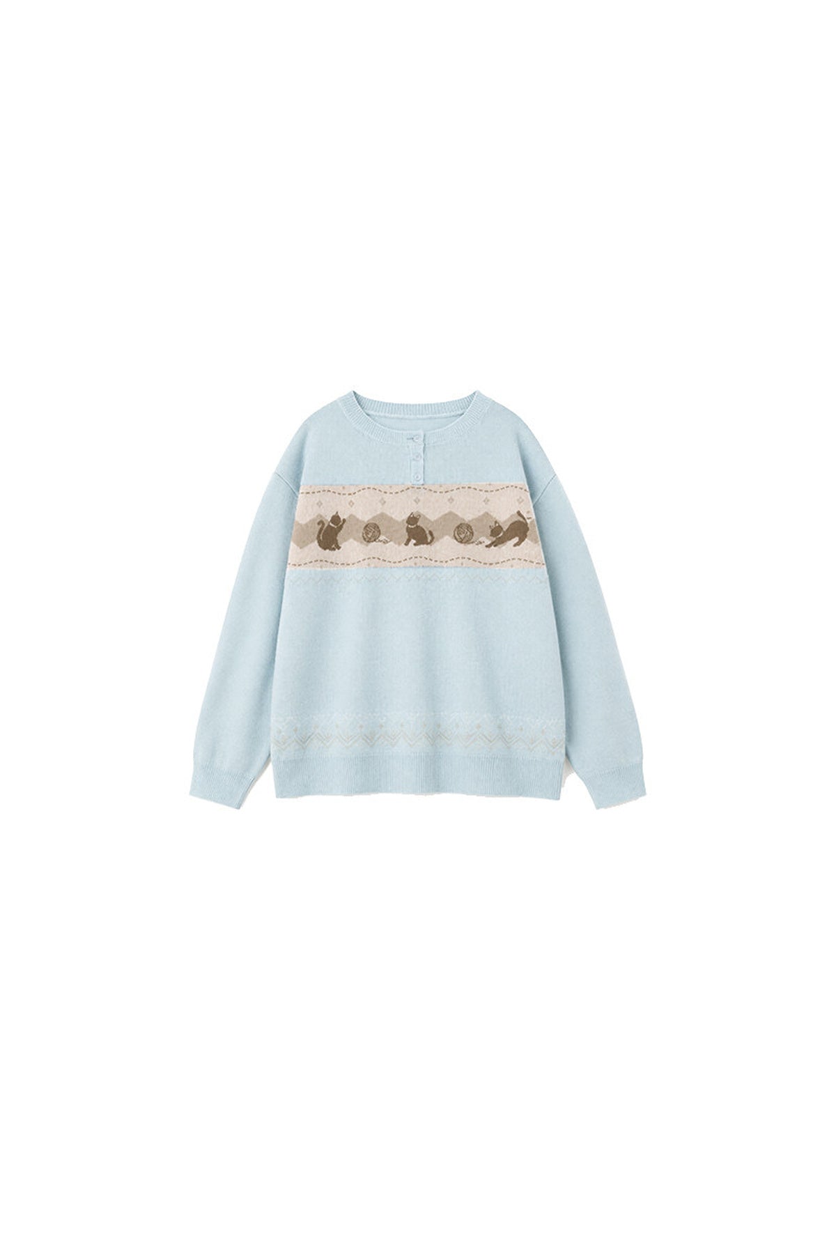 Korean Style Cat Pom-Pom Cover-Up Set-Up