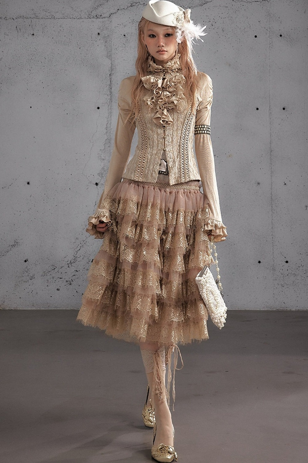 A-Line Tiered Cake Skirt