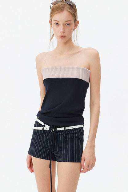 Lyocell Patchwork Tube Top